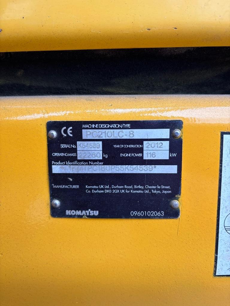 Komatsu PC 210 LC-8 Excavadoras de cadenas