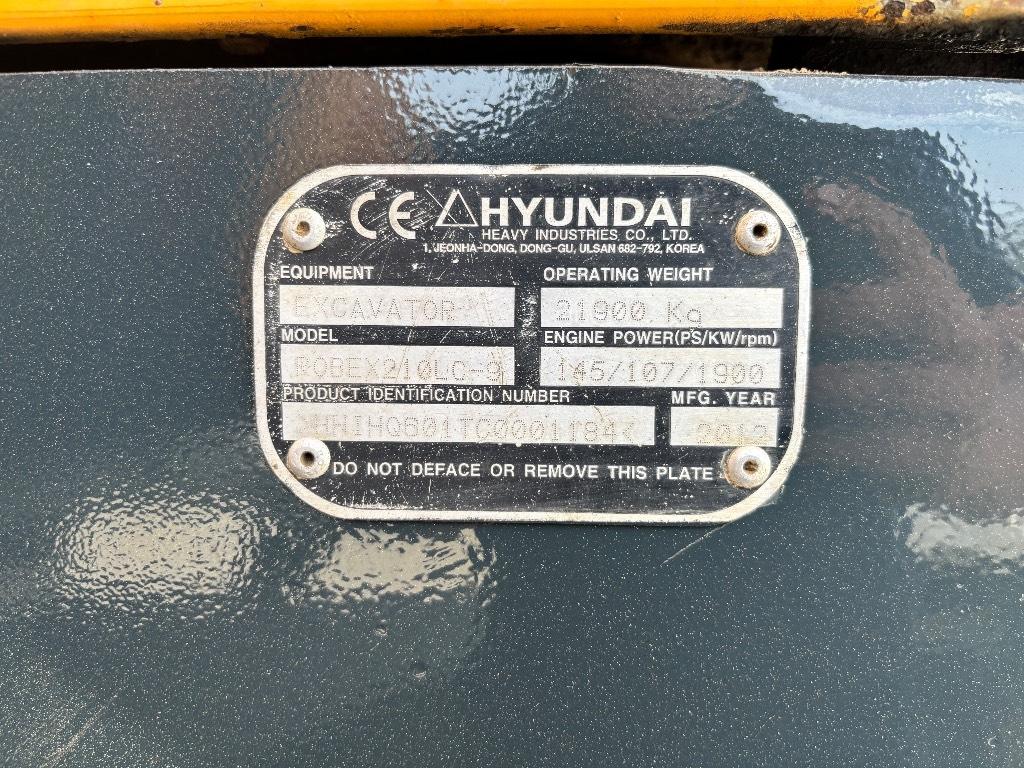 Hyundai R210LC-9 Excavadoras de cadenas