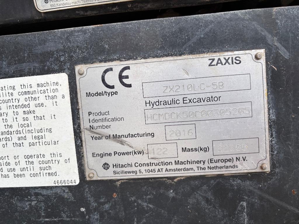 Hitachi ZX 210 LC-5 Excavadoras de cadenas